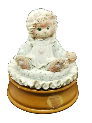 Vintage Enesco  Artist P. Hillman Calico Kitten  Music Box 1992  (957F) • $38.89