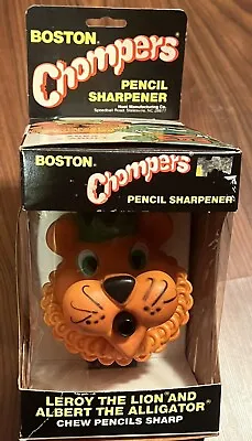 Vintage New 70’s/80’s Boston Chompers Leroy The Lion Mechanical Pencil Sharpener • $59.99