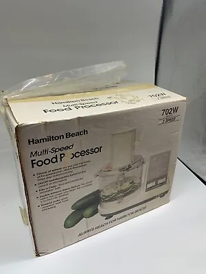 Hamilton Beach 2 Multi-Speed Food Processor 702w White Chop Shred Pulse Function • $39.99