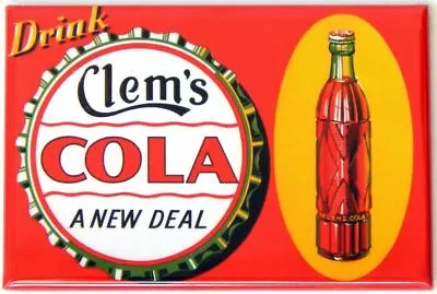 Clem's Cola Magnet 2 X3  Refrigerator Locker Vintage Advertisement • $6.95