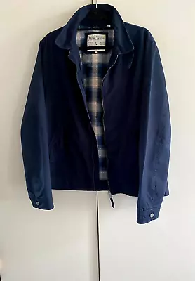 Jack Wills - Mens Lovely Check-Lined Harrington Zip-Up Jacket/Size: Large/Used • £24