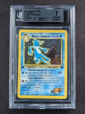$3.25 • Buy 2000 Pokemon Gym Challenge MISTY GOLDUCK 1st Edition Holo Rare #12/132 BGS 7 NM