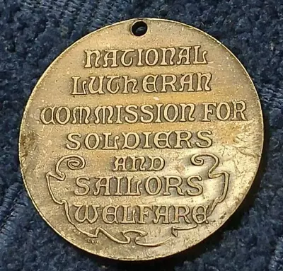Vintage Sterling Silver National Lutheran Commission For Soldiers & Sailor Medal • $30