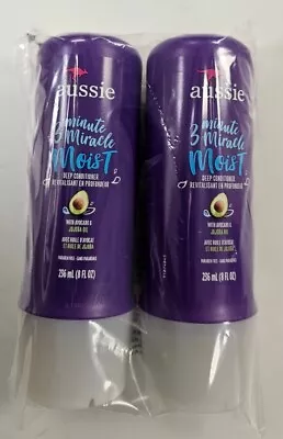 2 PACK Aussie 3 Minute Miracle Moist Deep Conditioner Paraben Free 8oz • $15