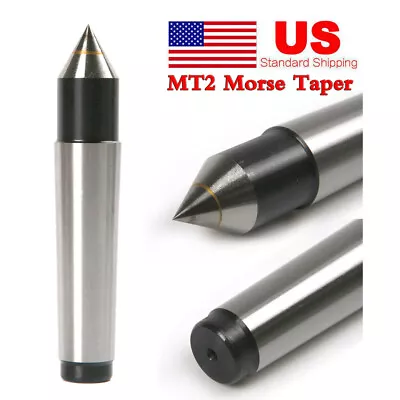 1PC MT2 Morse Taper Fixed Dead Carbide Head Lathe 60° Point Center Bearing US • $10.99