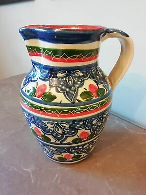 £20 • Buy Large Hand Painted Portuguese Jug Pitcher H21cm