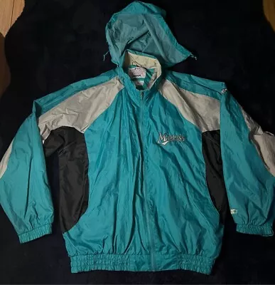 Vintage 90s Miami Marlins Starter Jacket Sz XL  GR • $45