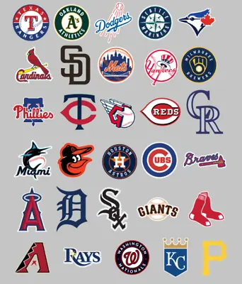 MLB Teams Iron On Transfers For Light Or Dark Fabrics • $14.50