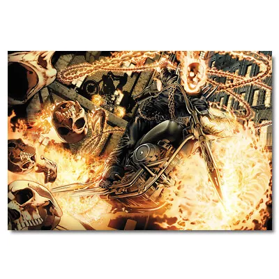 $5.38 • Buy Ghost Rider Superhero Movie Poster Wall Art Print Cartoon Film Painting 24x36