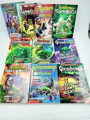 Goosebumps Book Bundle X10 Vintage R.L. Stine Paperback • $45