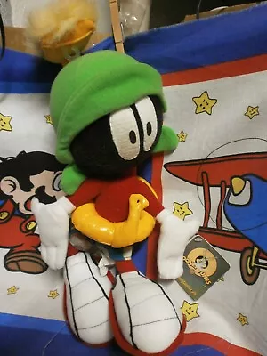 1997 Looney Tunes Marvin The Martian Wearing Swimsuit & Pool Floaty PLUSH NEW • $29.99