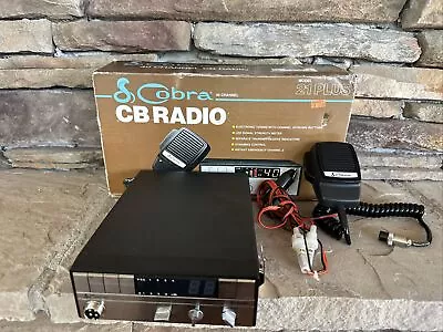 Cobra 21 Plus 40 Channel Cb Citizens Band Radio W/mic Works Vtg Box Mic Power • $59.99