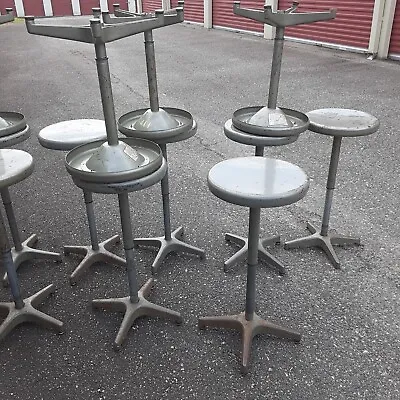 Mid Century Industrial Steel  Modern Adjustrite Swivel Counter Bar Stool • $229