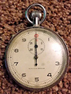 VINTAGE  Rutgers U.E.D  A.R. & J.E. MEYLAN POCKET STOP WATCH     Not Working • $45