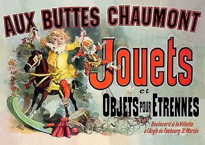 £4.50 • Buy AUX BUTTES CHAUMMONT PARIS POSTER PRINT A2 Vintage French Advertising Wall Art