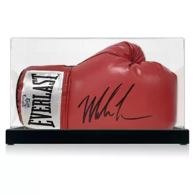 Mike Tyson Signed Red Boxing Glove. Display Case • £259.99