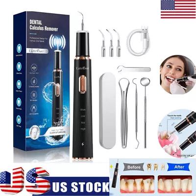 $27.36 • Buy Electric Ultrasonic Dental Calculus Remover Tartar Scaler Scraper Teeth Cleaner