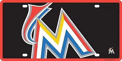 Miami Marlins Premium Laser Cut Tag License Plate Mega Logo Mirrored... • $24.01