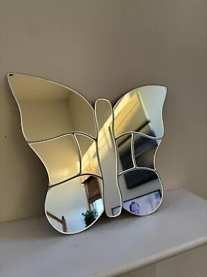 3D Etched Butterfly Wall Hanging Mirror 10.5”x13” • $26