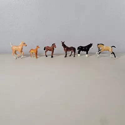 Horse Lot Of 6 Mini Horse Figures Plastic Toy  • $11.99