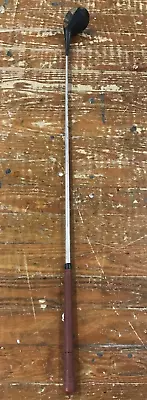 Vintage Custom Built Black Wood Head RIGHT HANDED Steel Shaft 43  Golf Club • $13.37