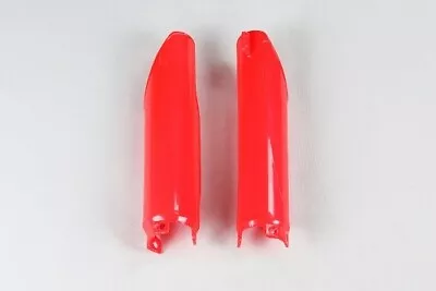 Ufo 92-99 Red Front Fork Slider Guards Protectors Honda CR125/250/500CRF250/450 • $29.95