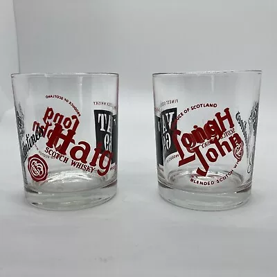 £11.90 • Buy Pair Of Vintage Haig Long John Scotch Whisky Glasses VGC 9cm Tall 7cm Diameter