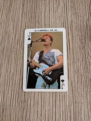 Dandy Rock N Bubble Card 1986 Collectable Ali Campbell (UB 40) Jack Of Clubs  • £0.99