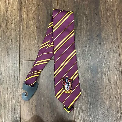 Harry Potter Men's Red Yellow Stripe Gryffindor Costume Tie Silk • $5