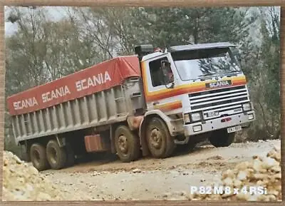 SCANIA  P82 M8 X 4RSi FORWARD CONTROL TIPPER Sales Literature 1982-83 • £11.99