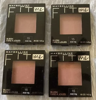 💋Lot Of 4 Maybelline New York Fit Me Blush #15 Nude 0.16 Fl. Oz. Brand New • $35