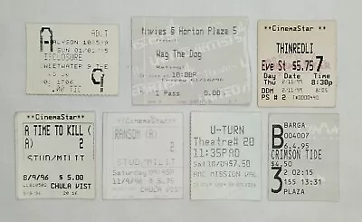 Vintage Movie Ticket Stub Lot 1990s Films X7 • $30