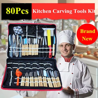 80pcs/Set Culinary Carving Tool Set Asian Vegetable Fruit Food Carving Tool • $24.70