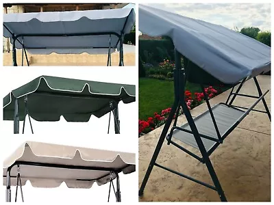 Replacement Canopy For Garden Swing  2 And 3 Seater Made To Measure Custom Size • £38.39