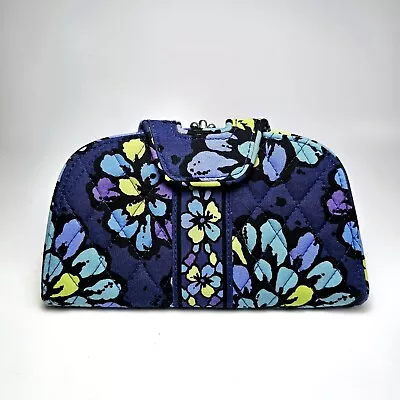 Vera Bradley Womens Indigo Pop Kiss N' Snap Large Wallet Clutch • $16.96