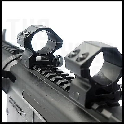 New 1 Inch Lpvo Scope Rings Low Rise For 1913 Picatinny Weaver Mount Aluminum • $14.99
