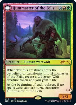 FOIL MTG: Secret Lair 'Huntmaster Of The Fells' - Mythic Rare - NM - #495 • £9.99