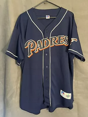 Size 52 | Russell | Vintage 97/98 San Diego Padres Jersey | Made In USA | Blank • $129.99