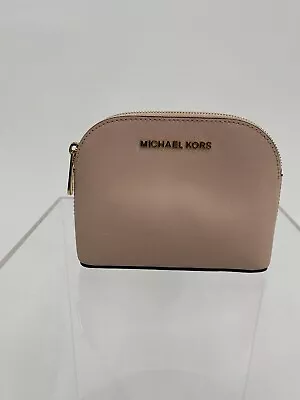 Michael Kors Travel Pouch In Pale Pink Makeup Cosmetic Bag • $65