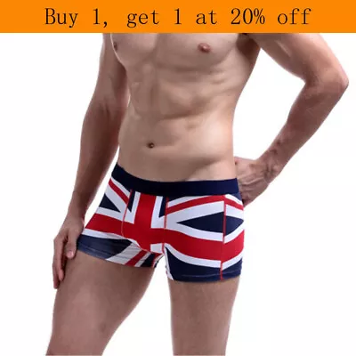 Mens Boxers Short British Flag Underwear Union Jack Underwear Boyfriend Gift • £7.99