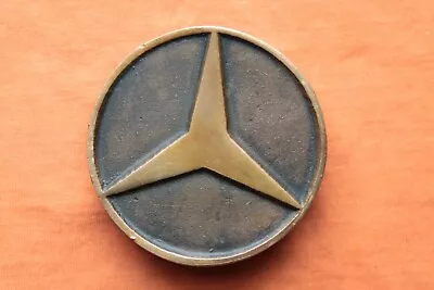 Vintage UB Rare Mercedes Benz Solid Bronze Belt Buckle  • $149