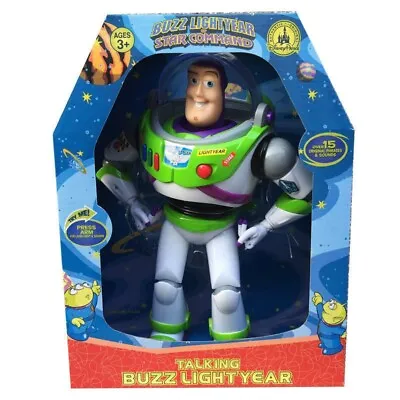 Toy Story Talking Buzz Lightyear Star Command Action Figures Sound Playset Toy • $64.95