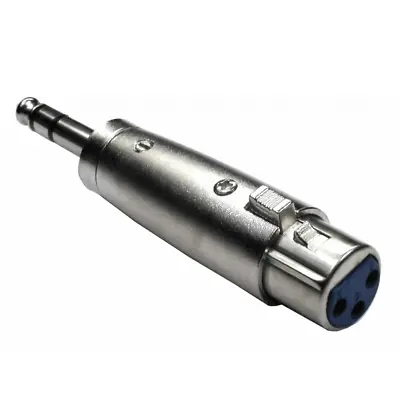 3 Pin XLR Female To 1/4  6.35mm 3 Pole Stereo Mono Jack Male Plug Audio Adapter • £3.95