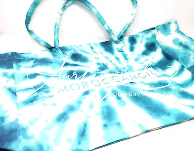 Moroccan Oil Travel Bag Tote Blue Teal Tie Dye Large 26 X 14 X 7 MoroccanOIl New • $20.99