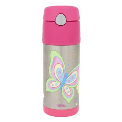 Thermos Funtainer Stainless Steel 355ml Insulated Drink Bottle Tumbler Butterfly • $35
