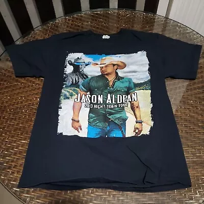 Jason Aldean Shirt Mens Medium 2013 Night Train Concert Tour With Jake Owen • $11.99