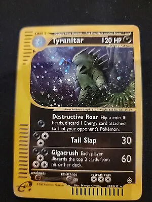 Pokemon Tyranitar Aquapolis (H28/H32) Holo Rare Mp+ • $185