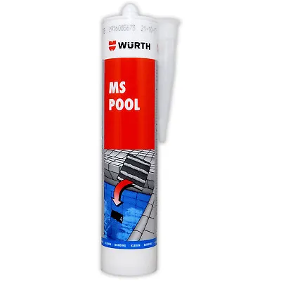 Wurth Ms Pool Adhesive Underwater Seal Tile Glass Metal Pond Liner Repair Seal • £16.80