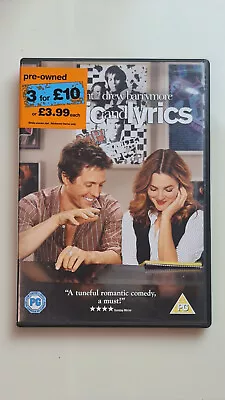 Music And Lyrics DVD Comedy (2007) Hugh Grant • £1.29