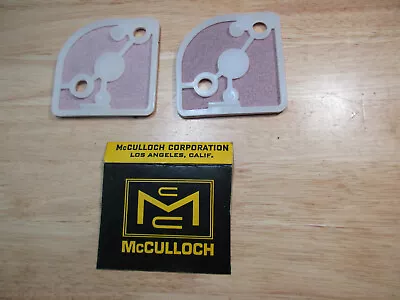 Pair Air Filters NOS McCulloch Trimmer Mac 60-A 80-A 85-A 90-A 95-A Pro-Scaper • $14.99